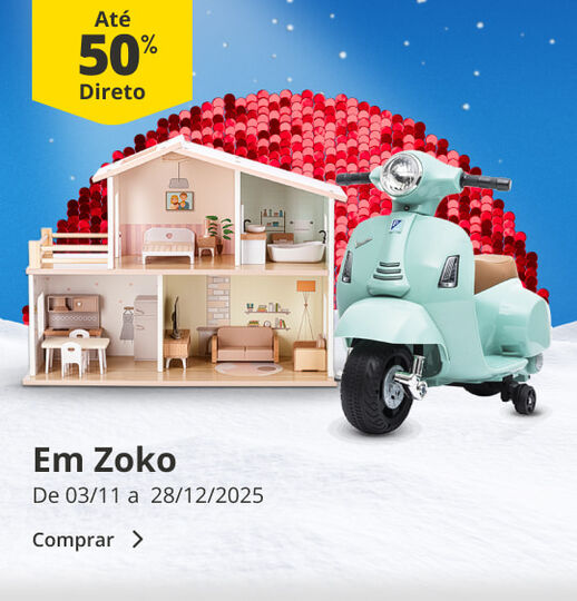 Até 50% Direto em Zoko. De 03/11 a 28/11/2025