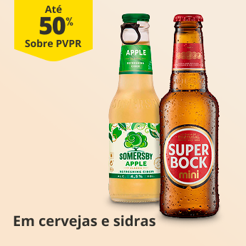 At&eacute; 50% PVPR Em cervejas e sidras