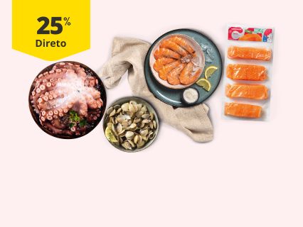 null 25% Desconto Direto em Peixaria. De 28/10 a 03/11/2025