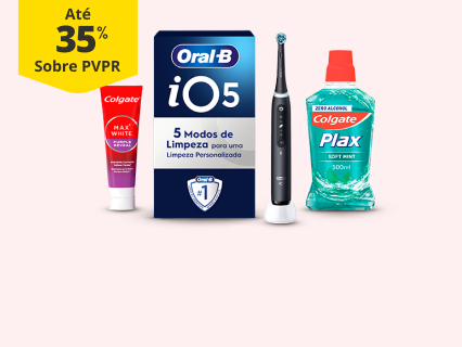 At&eacute; 50% PVPR em produtos de Higiene Oral