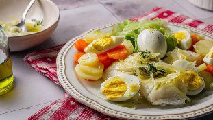 Receita Bacalhau Cozido com todos