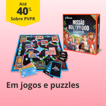 At&eacute;  40% PVPR em jogos e puzzles