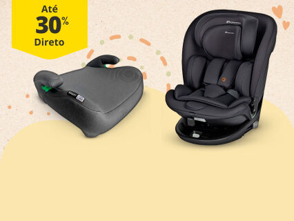 At&eacute; 30% Desconto Direto em Cadeiras Auto