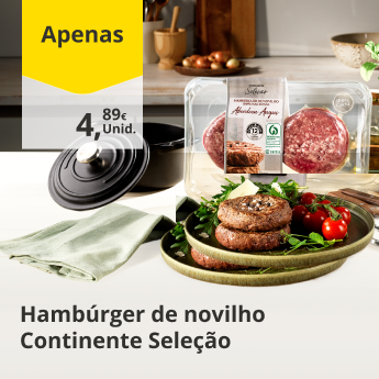 Hamb&uacute;rguer de Novilho Continente Sele&ccedil;&atilde;o