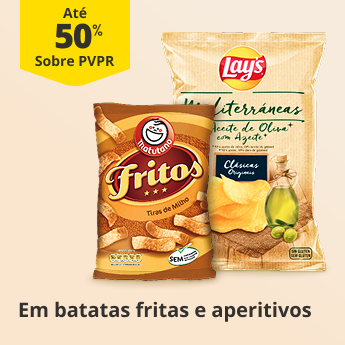 At&eacute; 40% PVPR em Batatas Fritas e Aperitivos