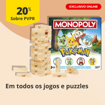 20% PVPR em todos os jogos e puzzles (Exclusivo Online)