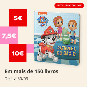 Livros a 5&euro;, a 7,5&euro; e a 10&euro;. De 1 a 30/09