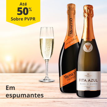 At&eacute; 50% PVPR em Espumantes