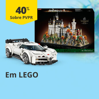 40% sobre PVP Recomendado em LEGO