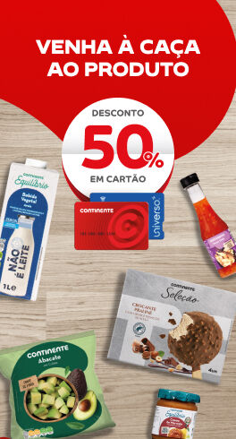 Venha &agrave; ca&ccedil;a ao produto e aproveite 50% de desconto em Cart&atilde;o Continente