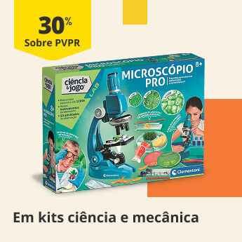 30% PVPR Em kits ci&ecirc;ncia e mec&acirc;nica