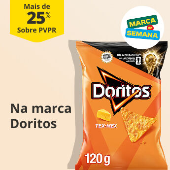 Mais de 25% PVPR na marca da semana Doritos