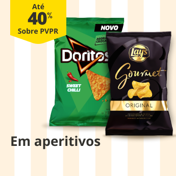 At&eacute; 40% PVPR em Aperitivos