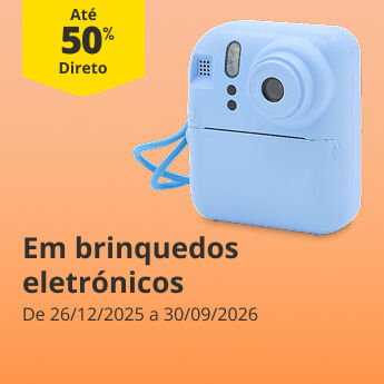 At&eacute; 50% Desconto em brinquedos eletr&oacute;nicos