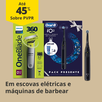  At&eacute; 45% PVPR Em Escovas El&eacute;tricas e M&aacute;quinas de barbear