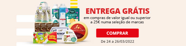 Entrega Grátis em compras iguais ou superiores a 25€