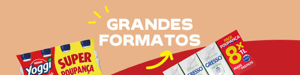 Packs e Grandes Formatos de Bebidas e Laticínios