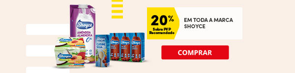 20% PVPR em toda a marca Shoyce