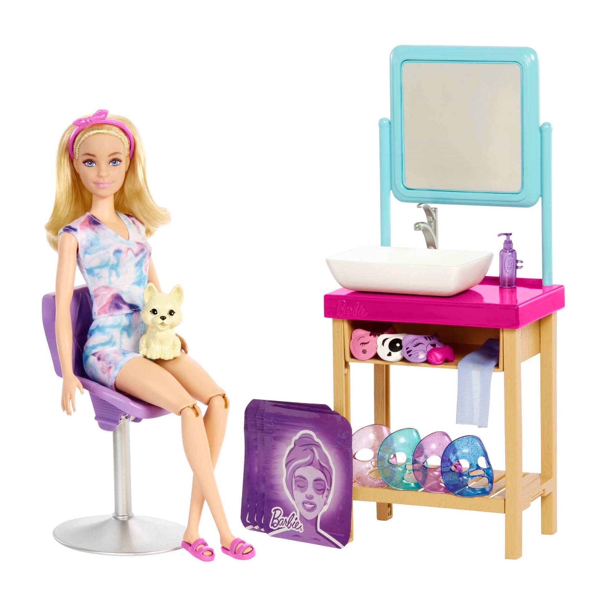 Playset Barbie com Boneca - Salão de Beleza - Totally Hair