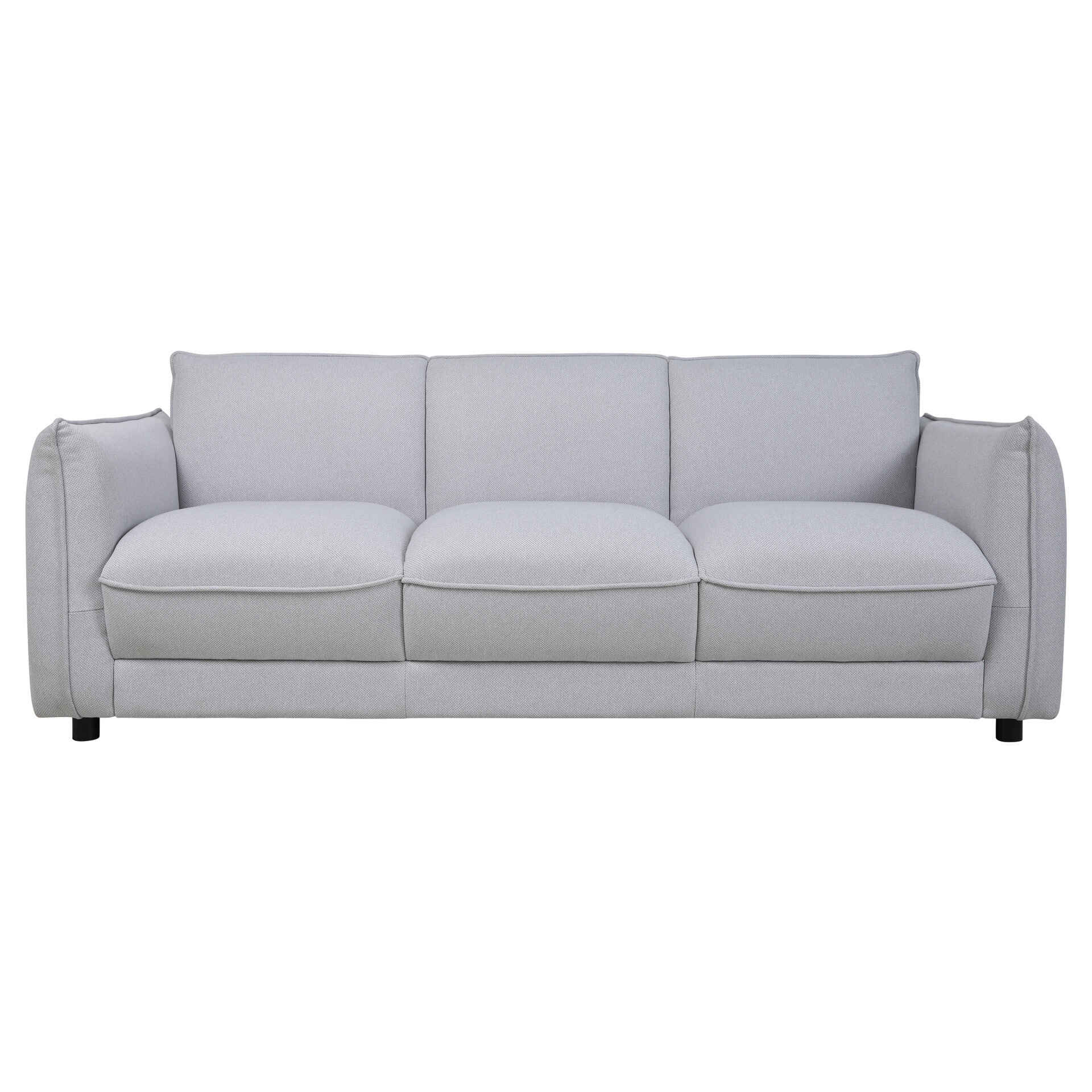 Sofá 3 Lugares Cinza Space 1 un Kasa Continente Online