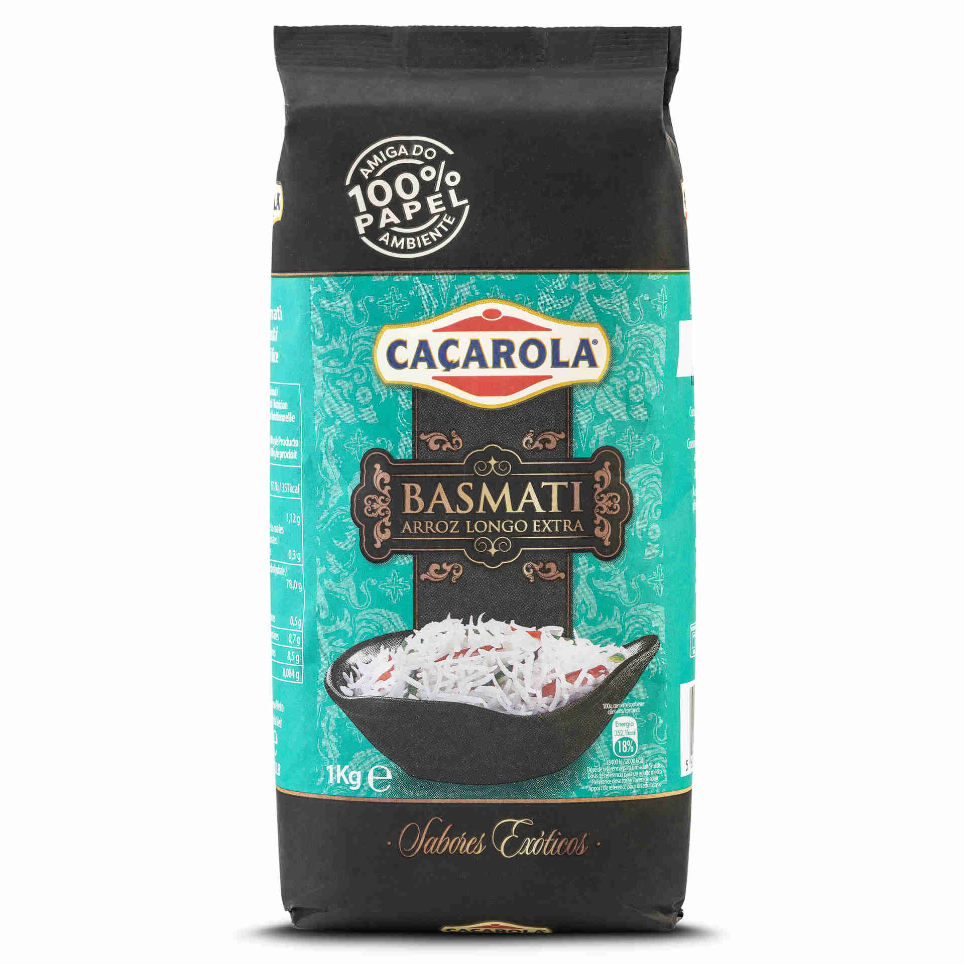 Arroz Basmati Extra Longo emb. 1 kg Caçarola Continente