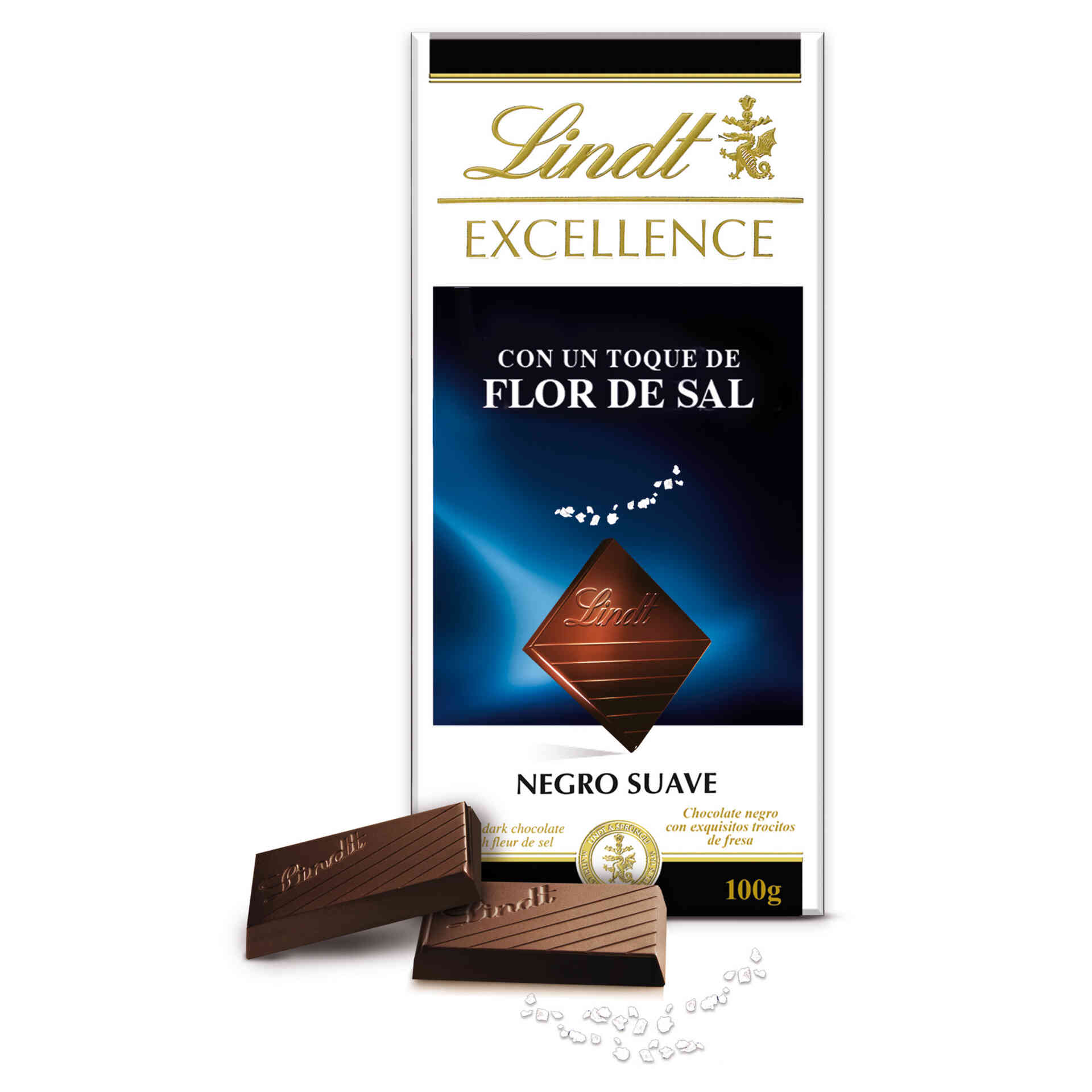 Tablete de Chocolate Negro Excellence com Flor de Sal Lindt ...