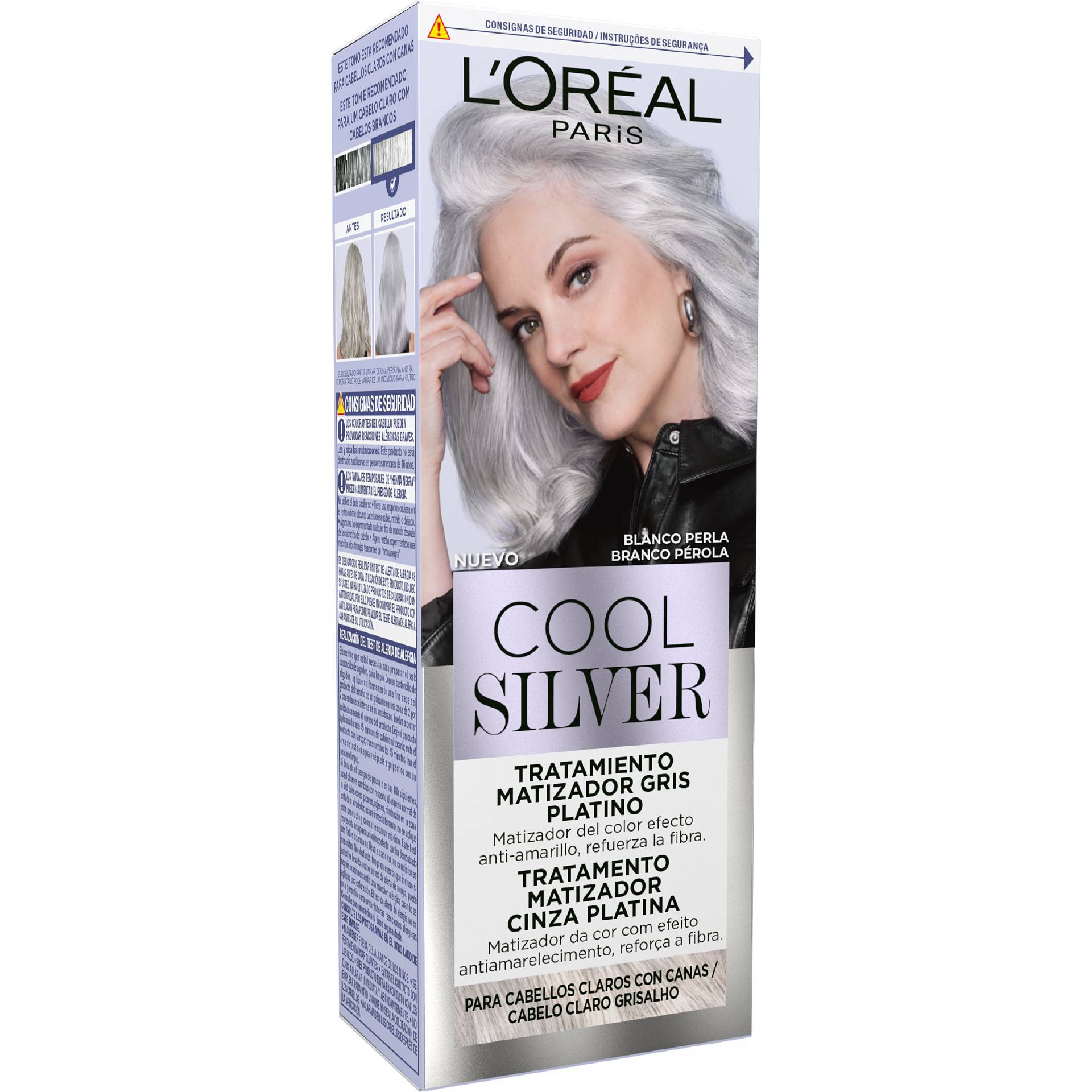 Tratamento Cabelo Matizador Cinza Platina Branco Pérola L'Oréal Paris ...