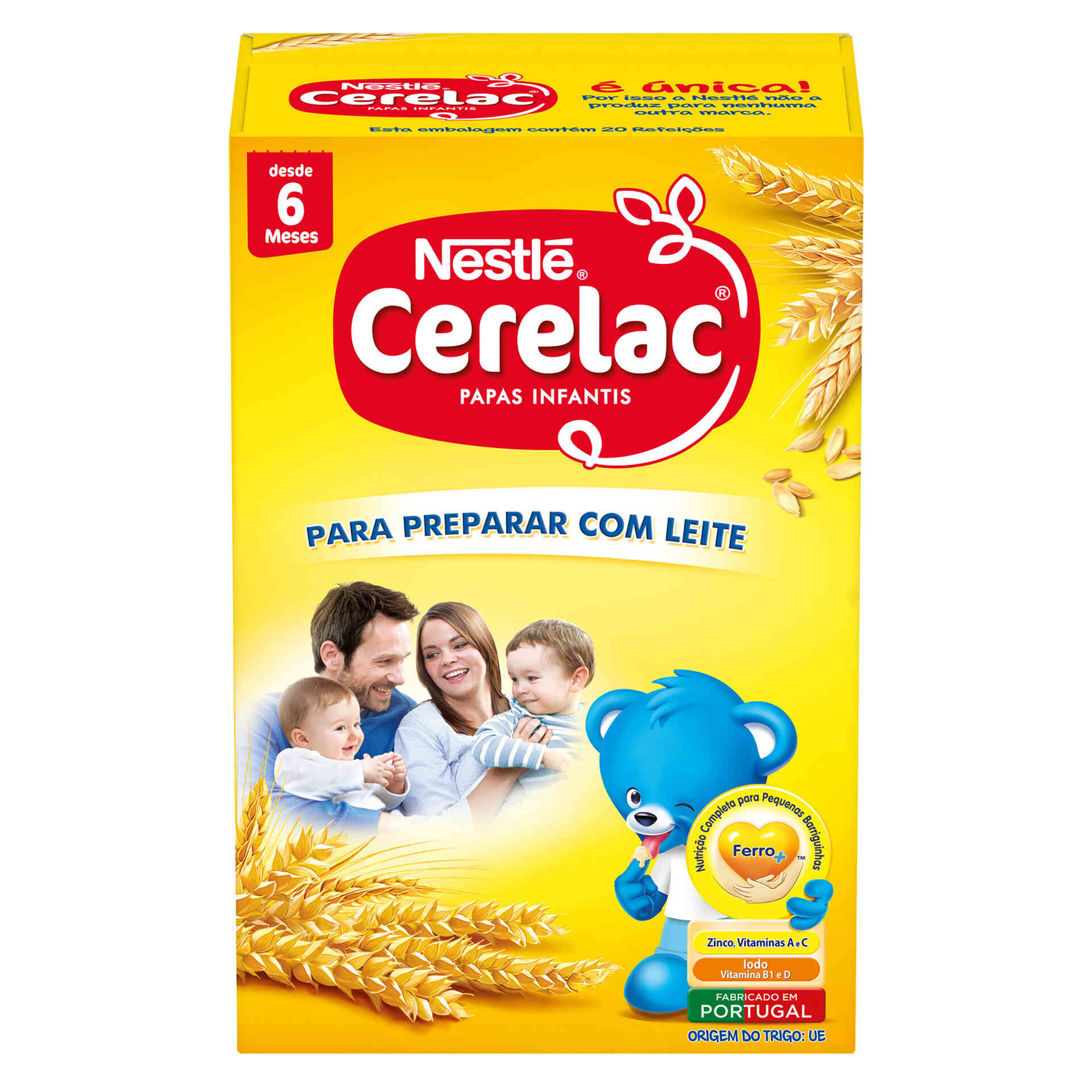 Papa Infantil Não Láctea Multicereais sem Açúcar +6M - emb. 180 gr