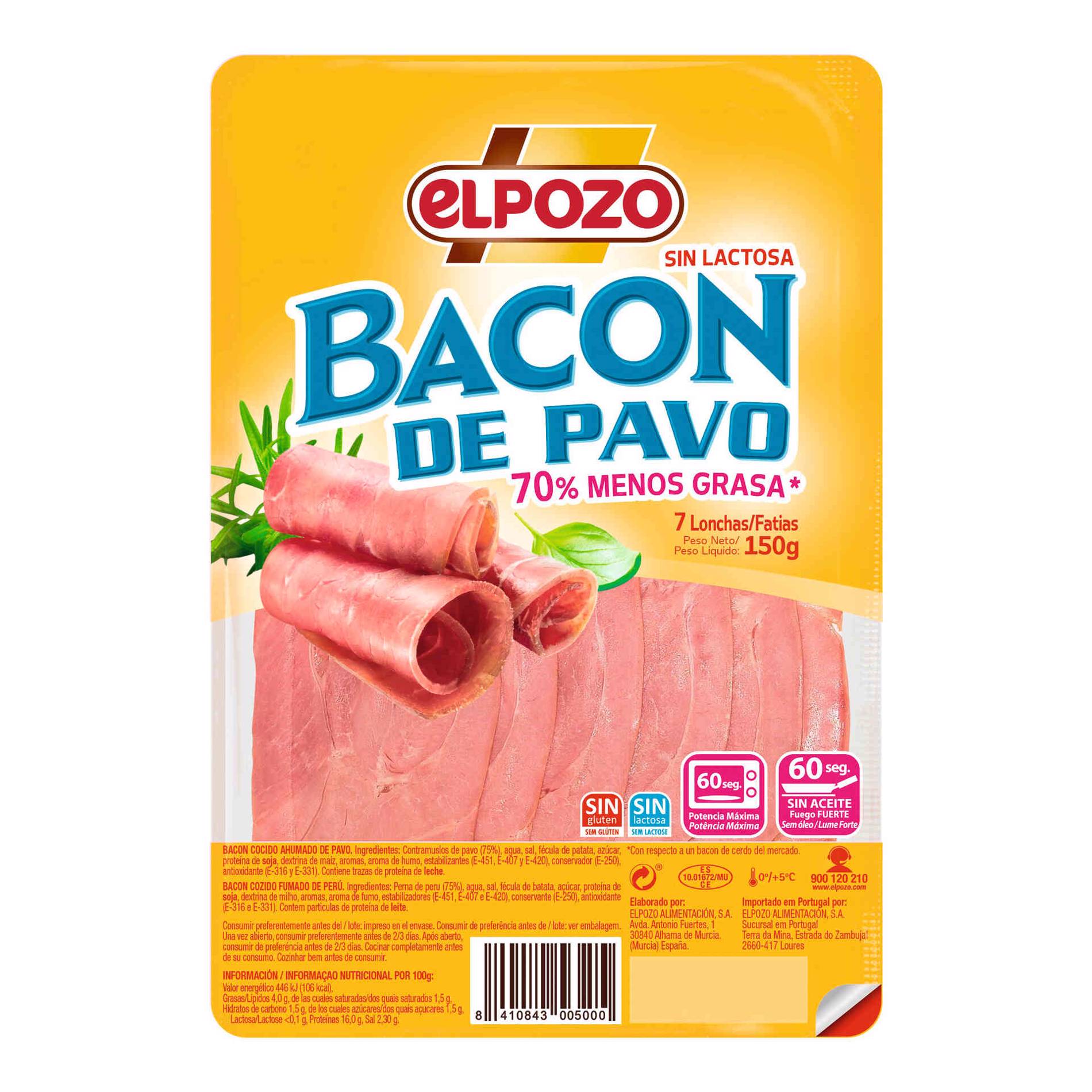 Bacon de Perú Fatiado Elpozo Continente Online