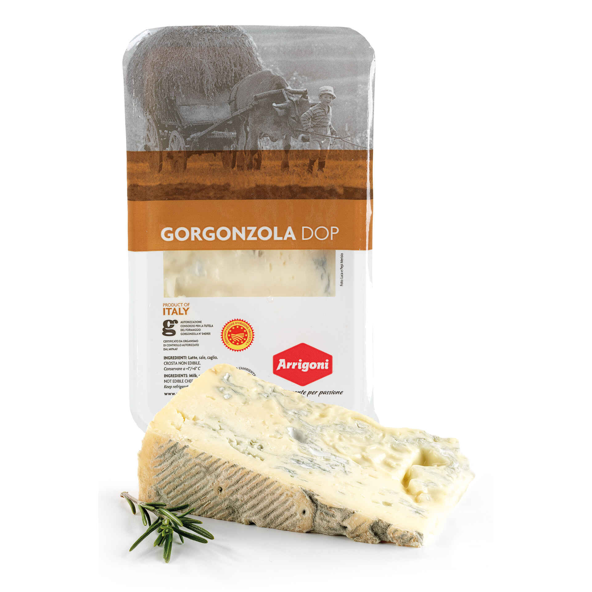 Queijo Gorgonzola Dolce DOP - emb. 200 gr - Arrigoni