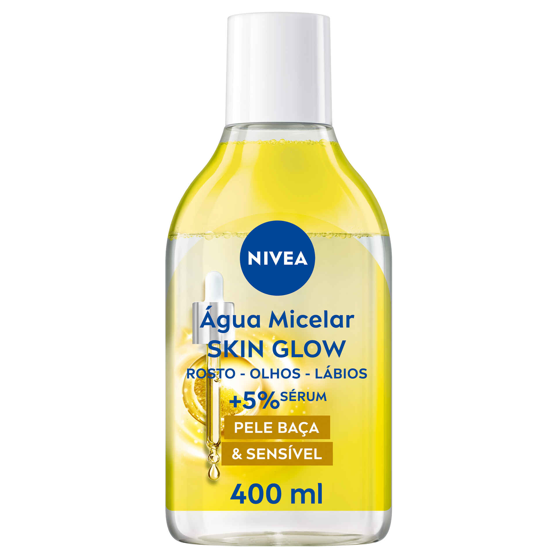 Água Micelar Skin Glow com Infusão de Sérum Nivea emb. 400 ml
