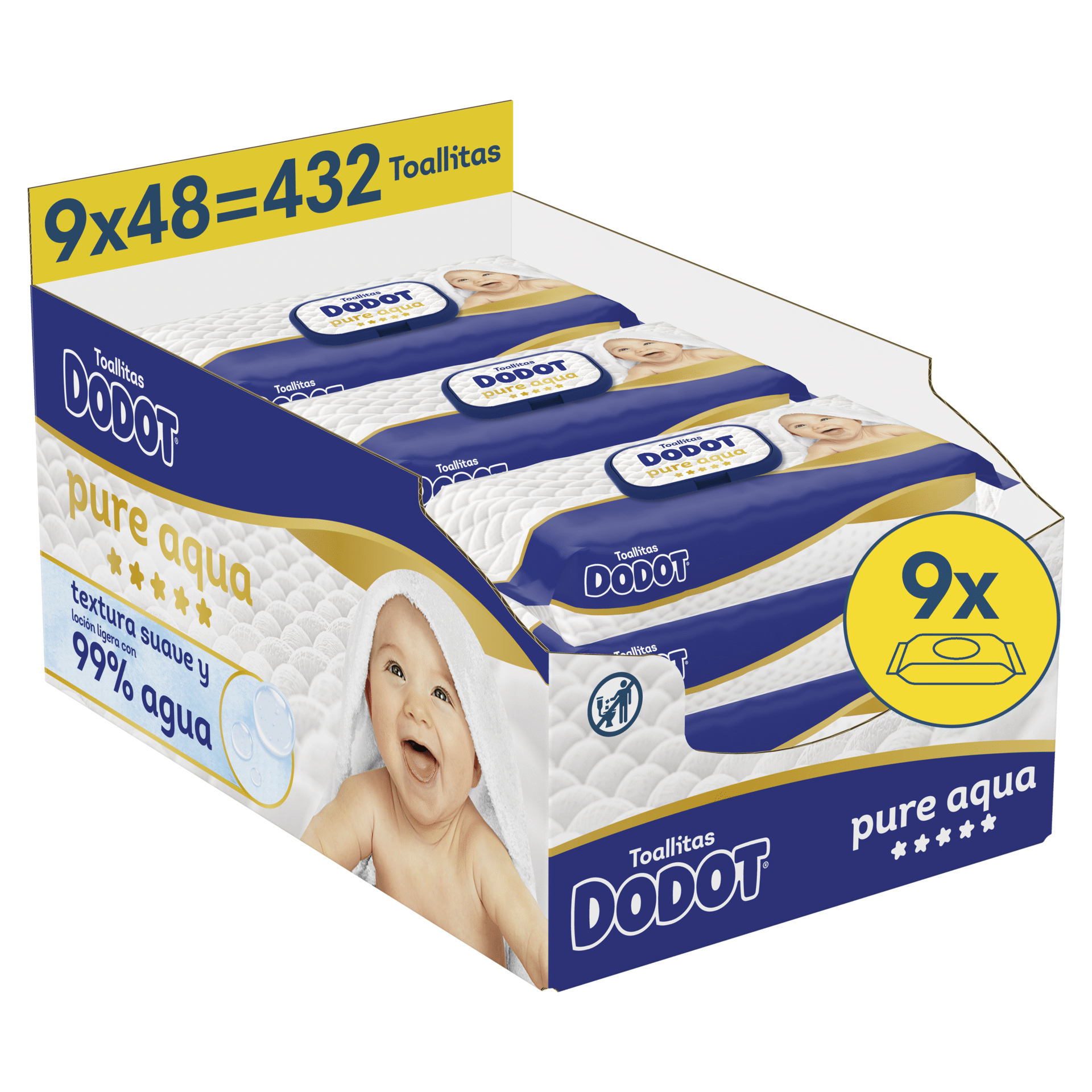 Pampers Aqua Pure Doekjes Grootverpakking Pak Met 18 X 48 Stuks Aanbieding 7339275