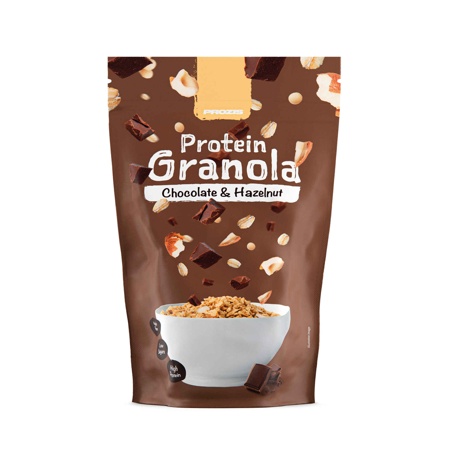 Granola Proteína Chocolate e Avelãs Prozis emb. 275 gr Continente