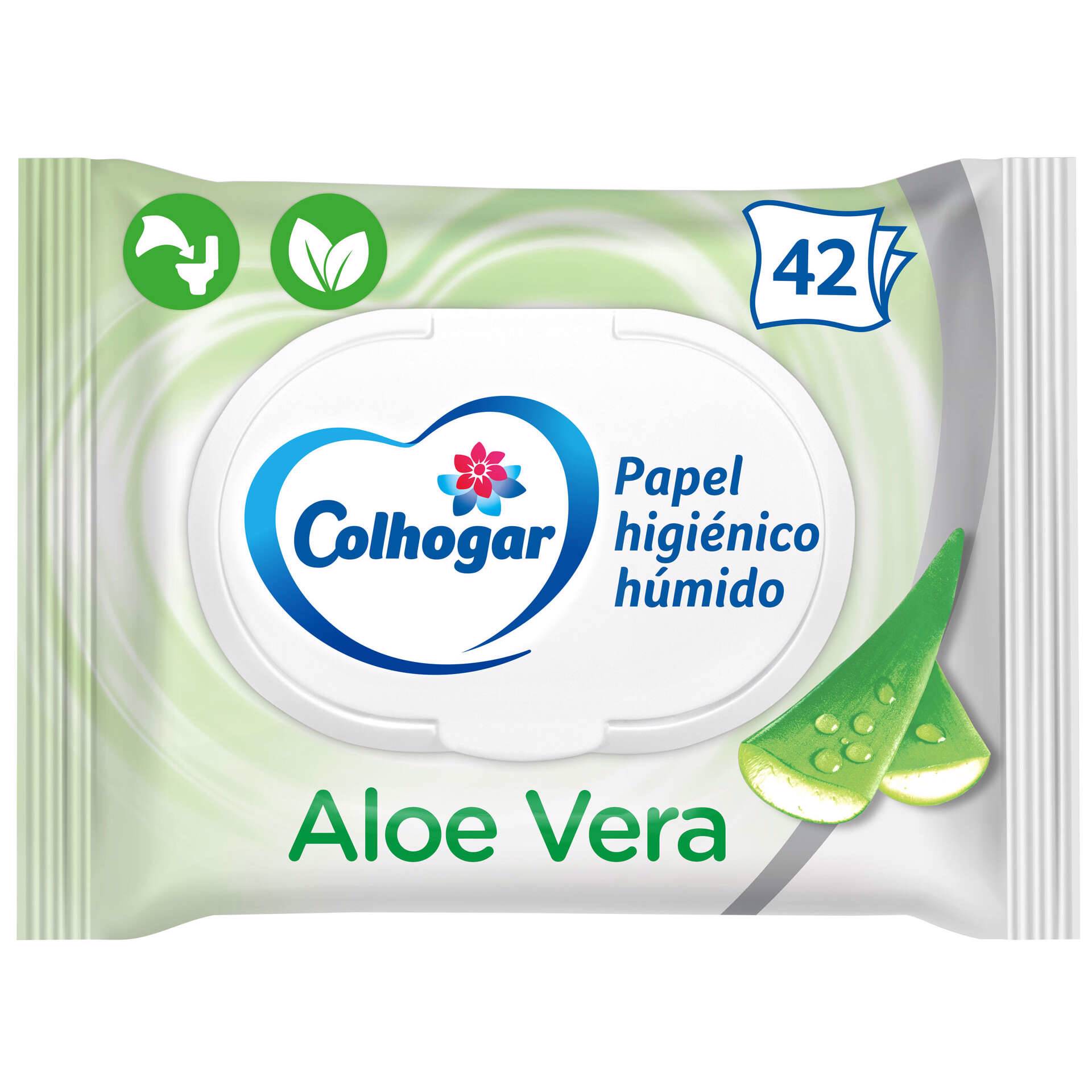 Papel Higíenico Húmedo Aloe Vera, 42 uds - colhogar