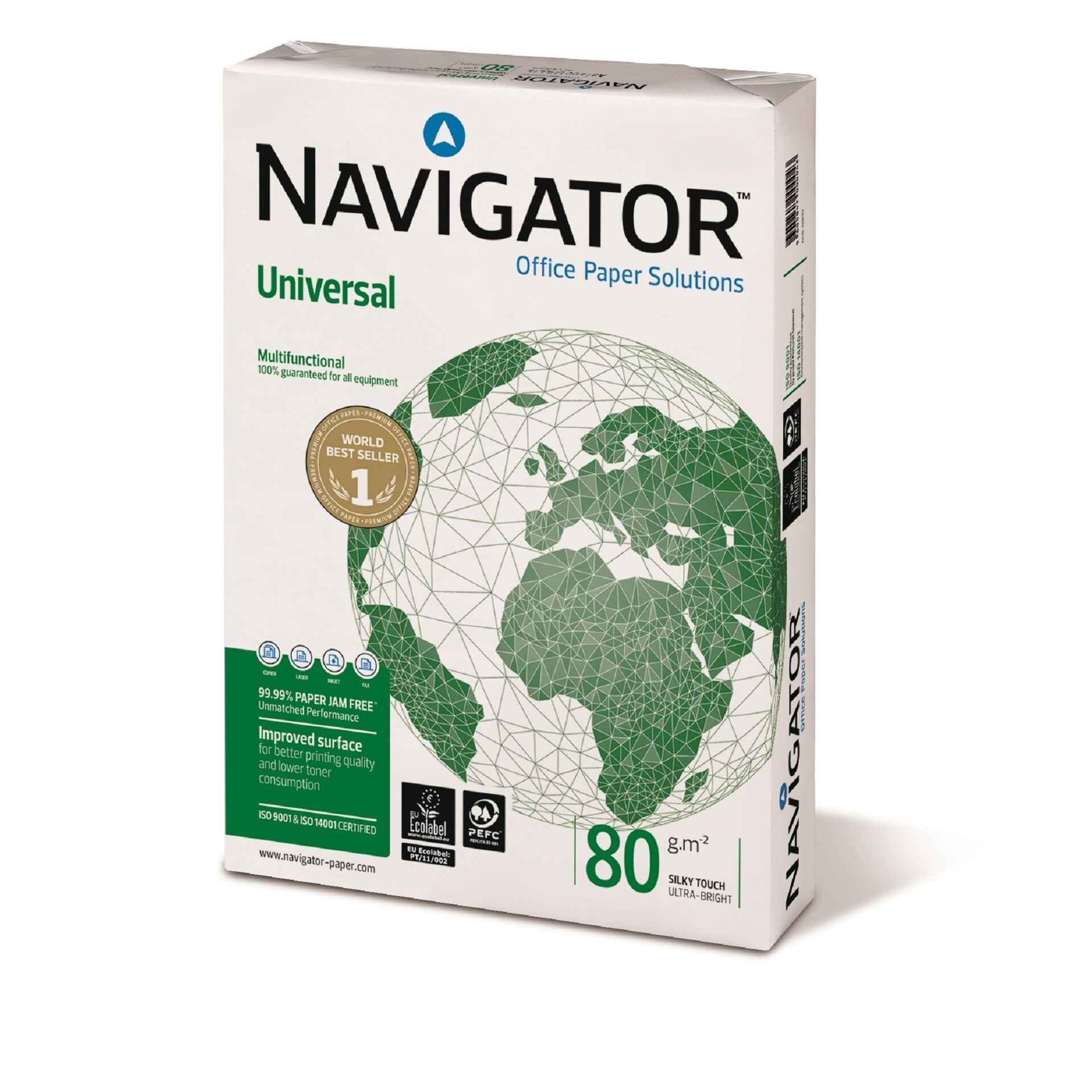 Resma de Papel de Impressão A4 500 Folhas 80g/m2 1 un Navigator Continente Online