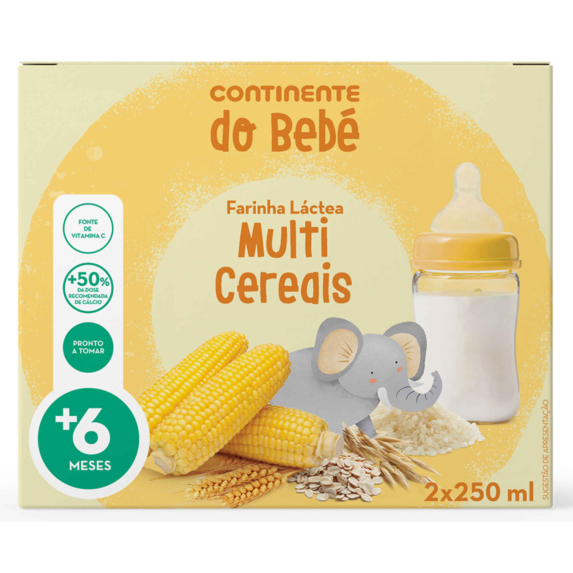 Papa Infantil Não Láctea Multicereais sem Açúcar +6M - emb. 180 gr