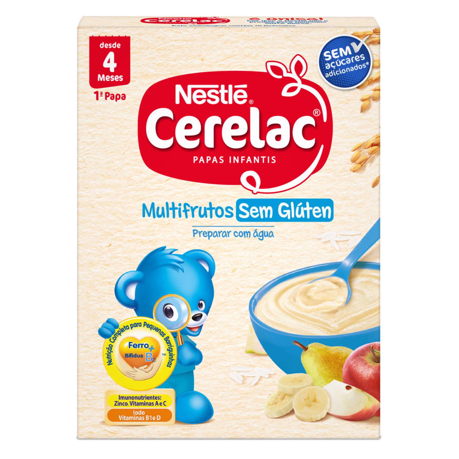 Papa Infantil Não Láctea Multicereais sem Açúcar +6M - emb. 180 gr