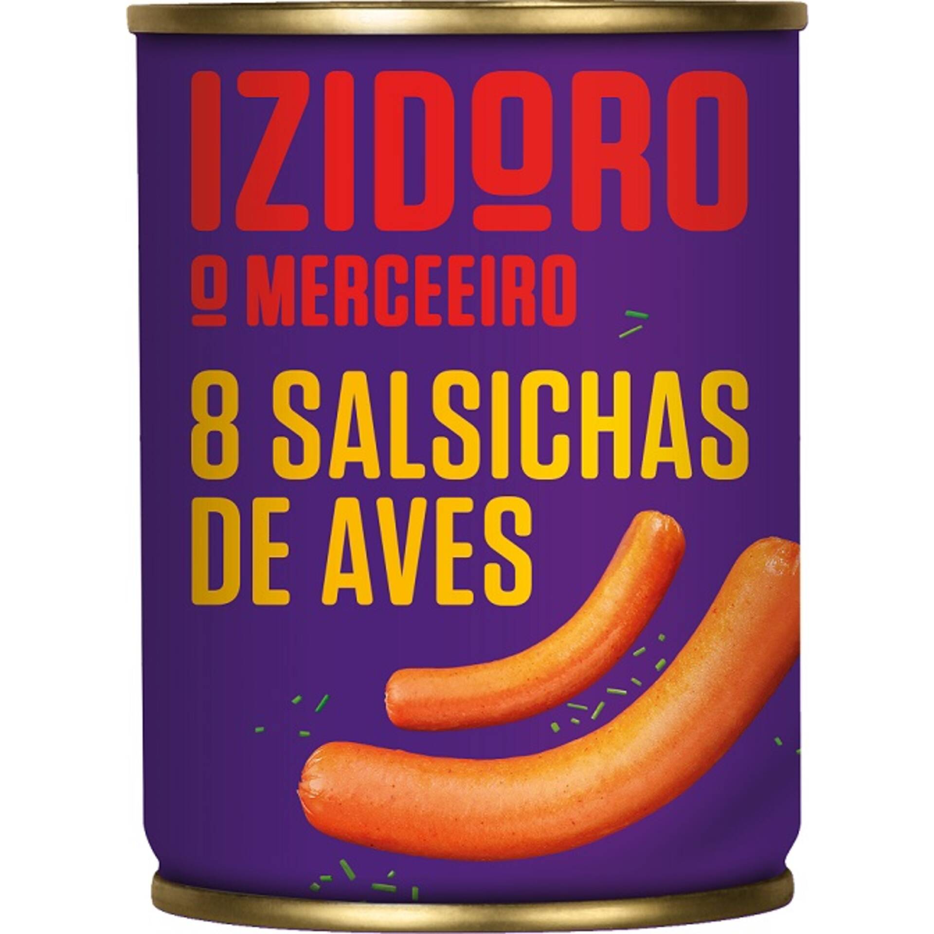 Salsichas Hot Dog em Frasco 8 un - emb. 650 gr (peso escorrido 455 gr) -  Izidoro