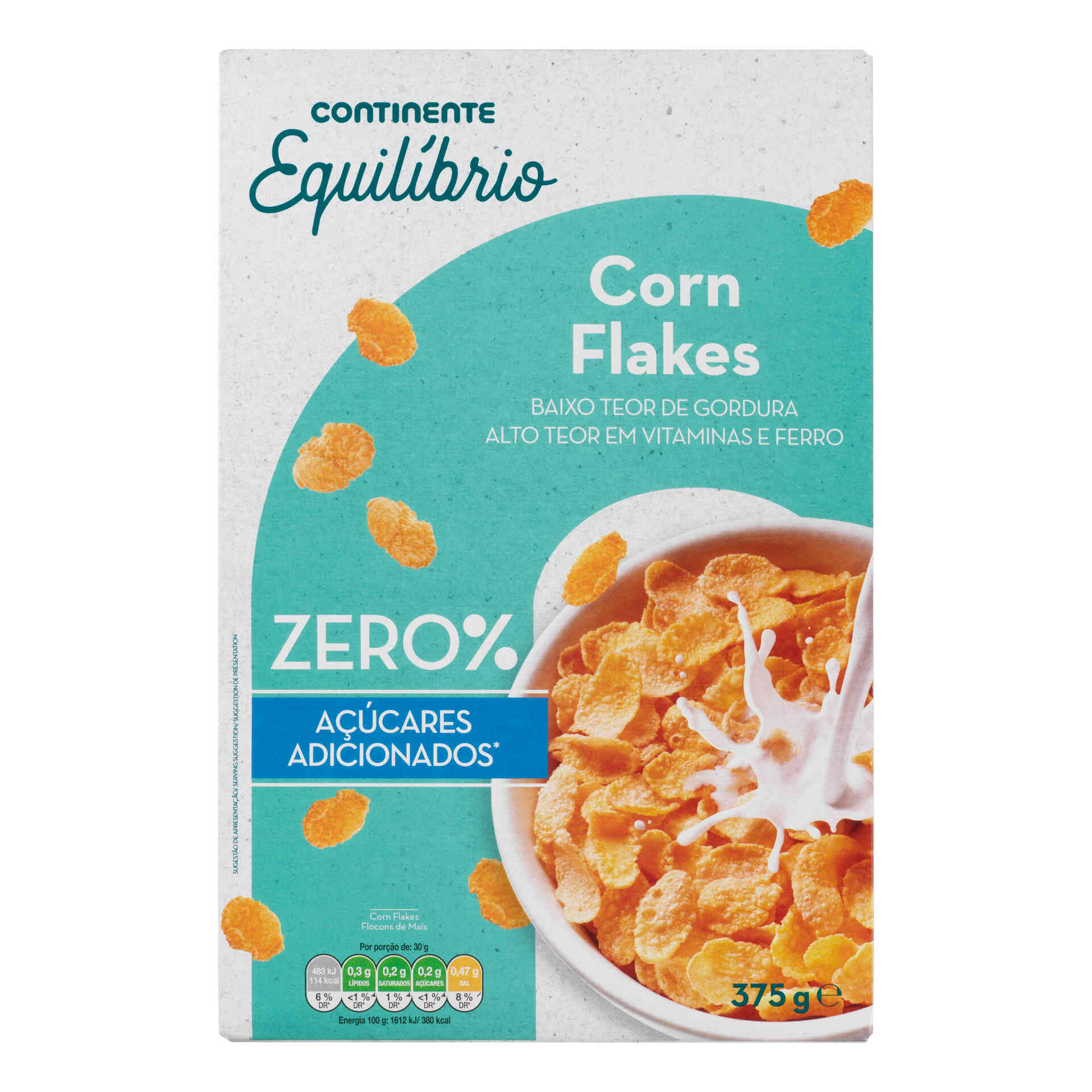 Cereais Corn Flakes - emb. 375 gr - Continente Equilíbrio