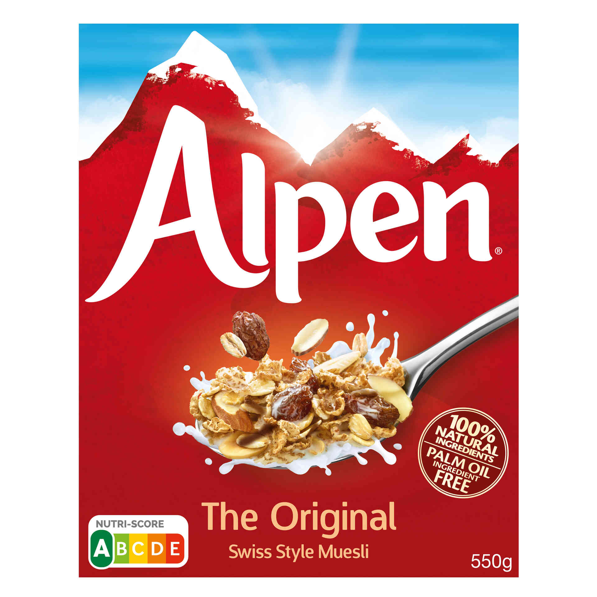 Muesli Original emb. 550 gr Alpen Continente Online