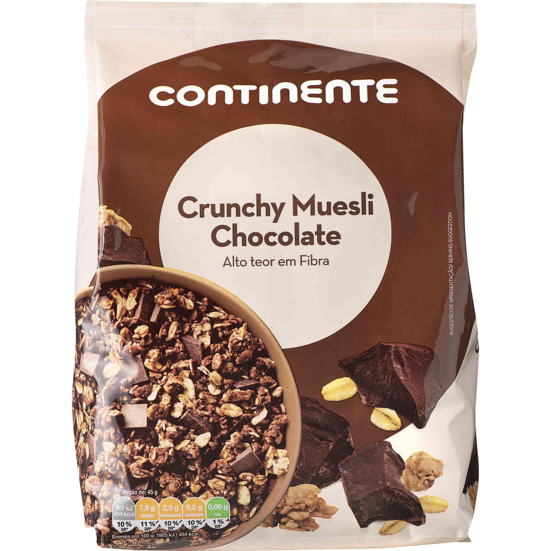 Muesli Crunchy Chocolate emb. 500 gr Continente Continente Online