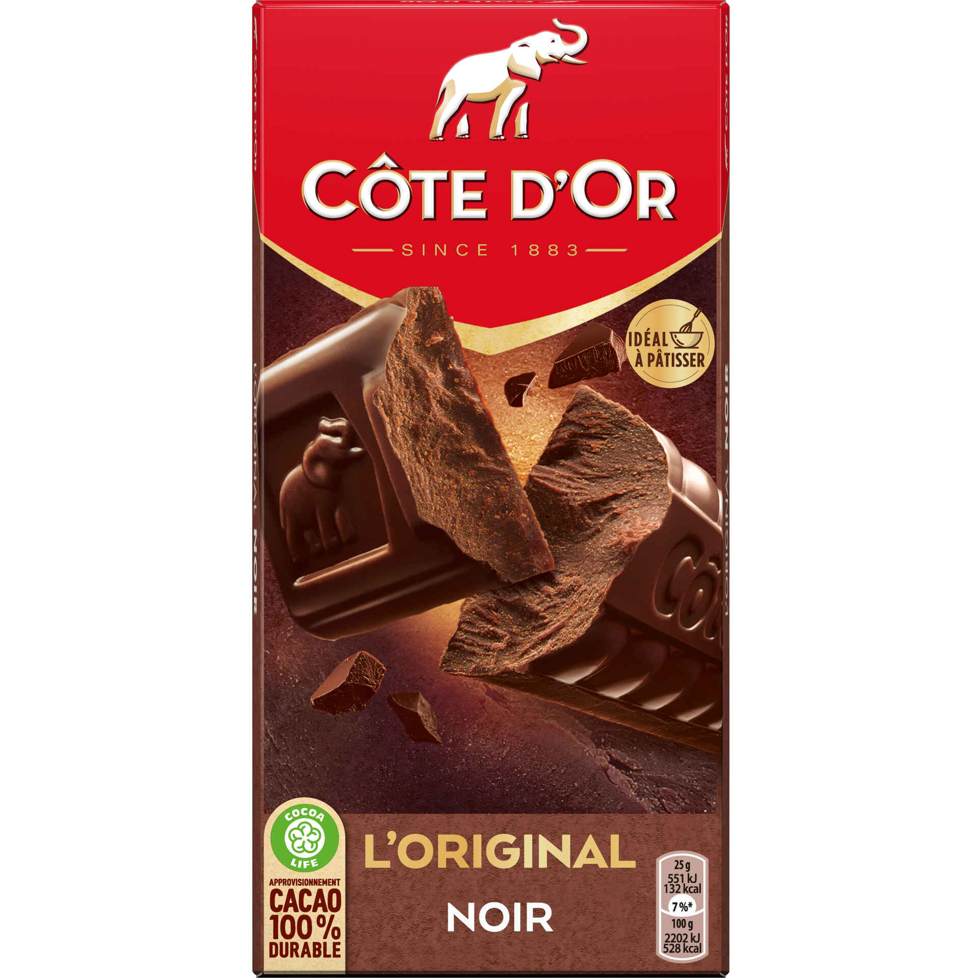 Tablete de Chocolate Negro Original Côte D'Or Continente Online