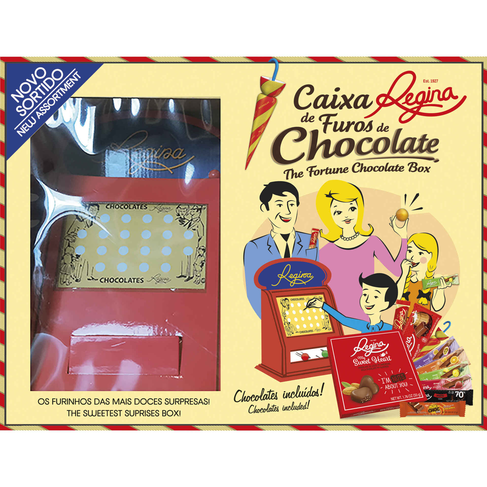 Caixa de Furos de Chocolate emb. 513 gr Regina Continente Online