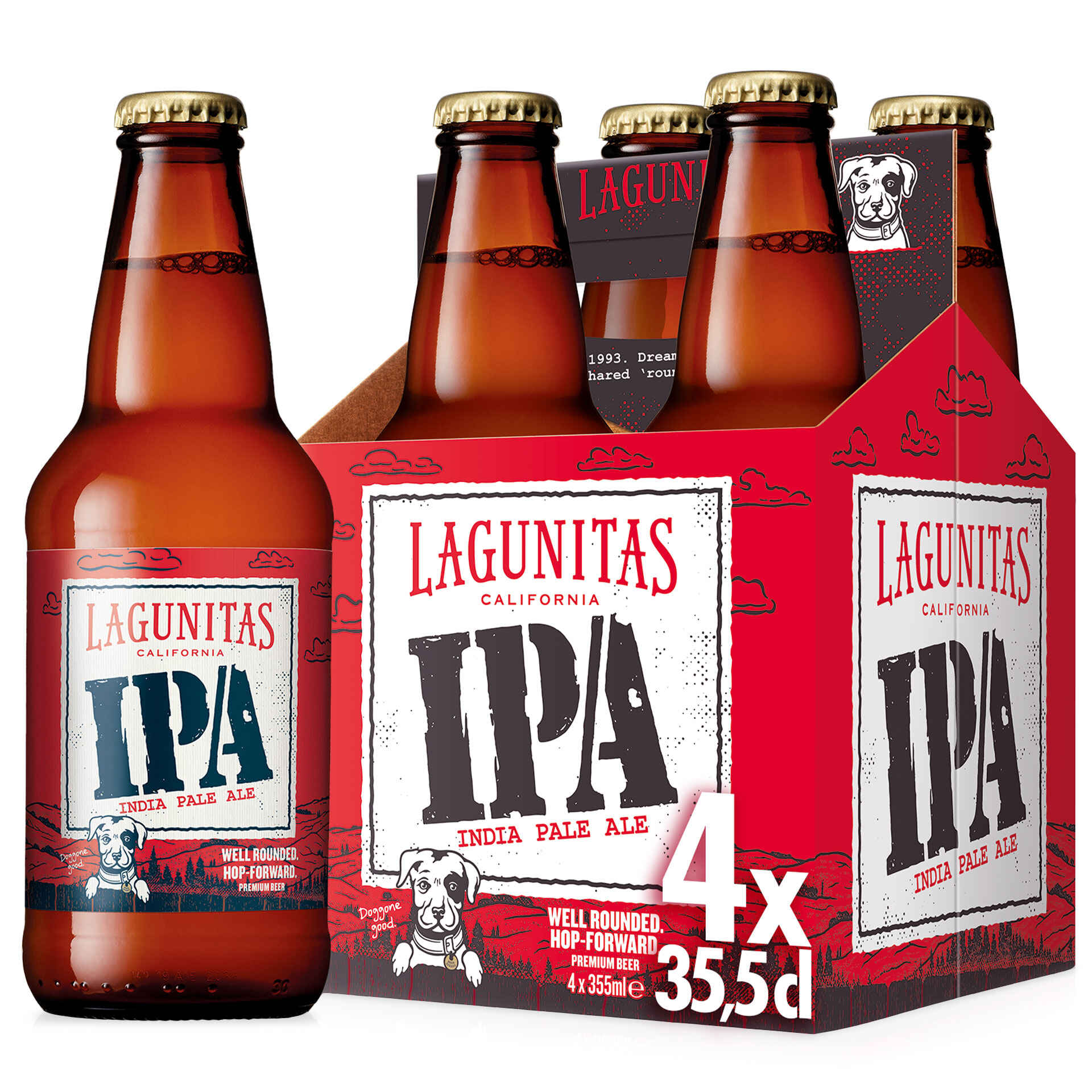 Cerveja Com lcool IPA Emb 4 X 35 5 Cl Lagunitas Continente