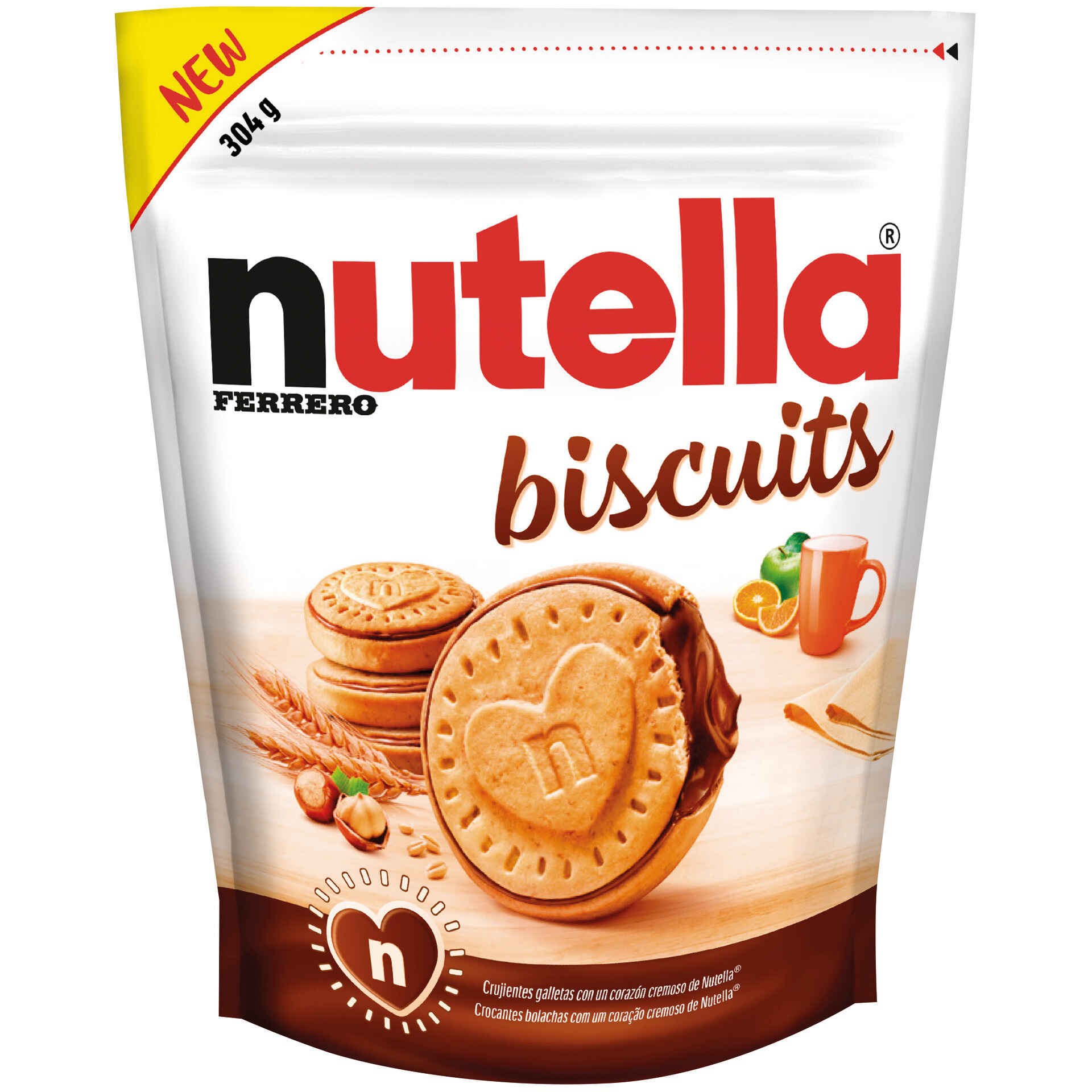 Bolachas Recheadas com Chocolate e Avelãs Nutella | Continente Online