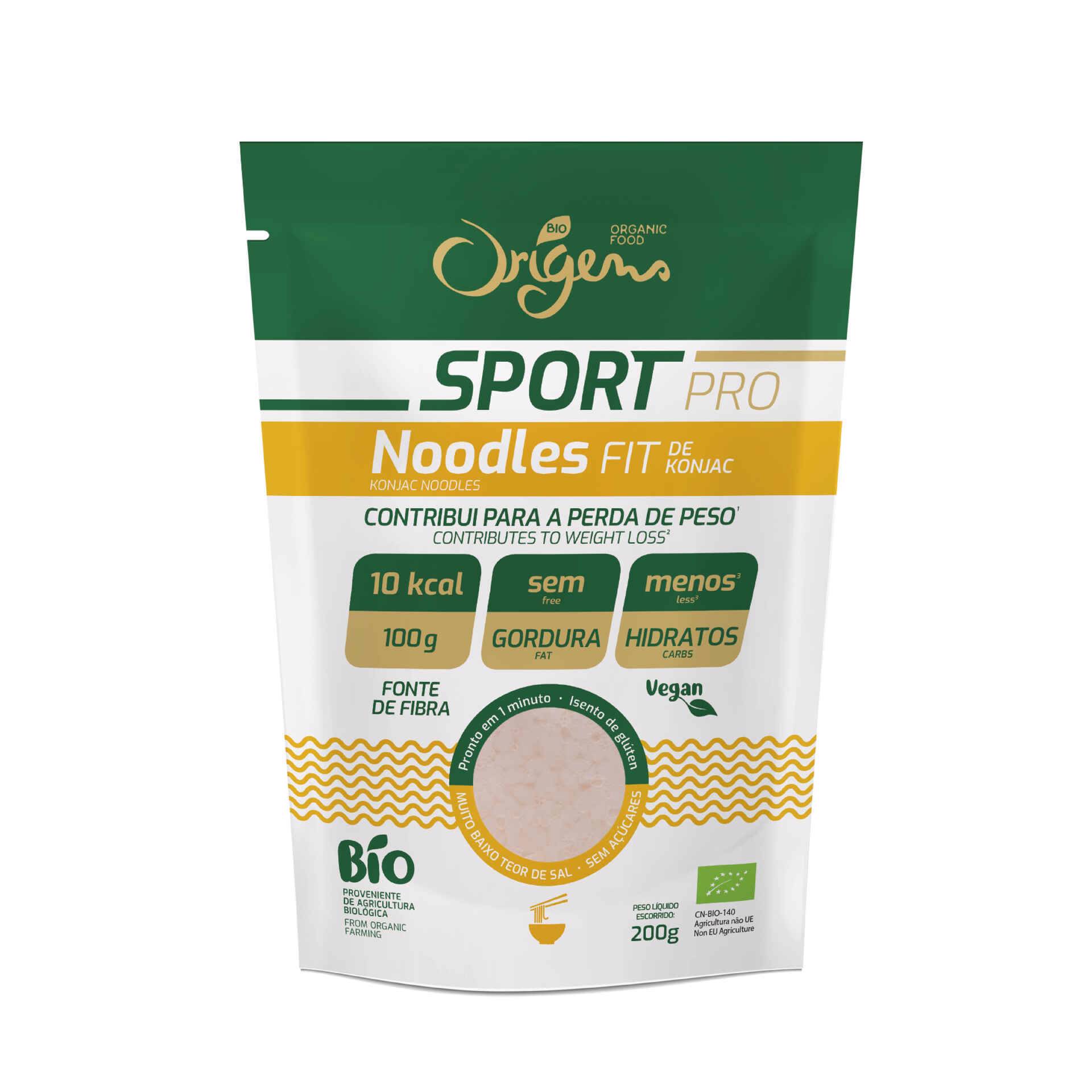 Noodles Fit de Konjac Sport sem Glúten emb. 270 gr Origens Bio