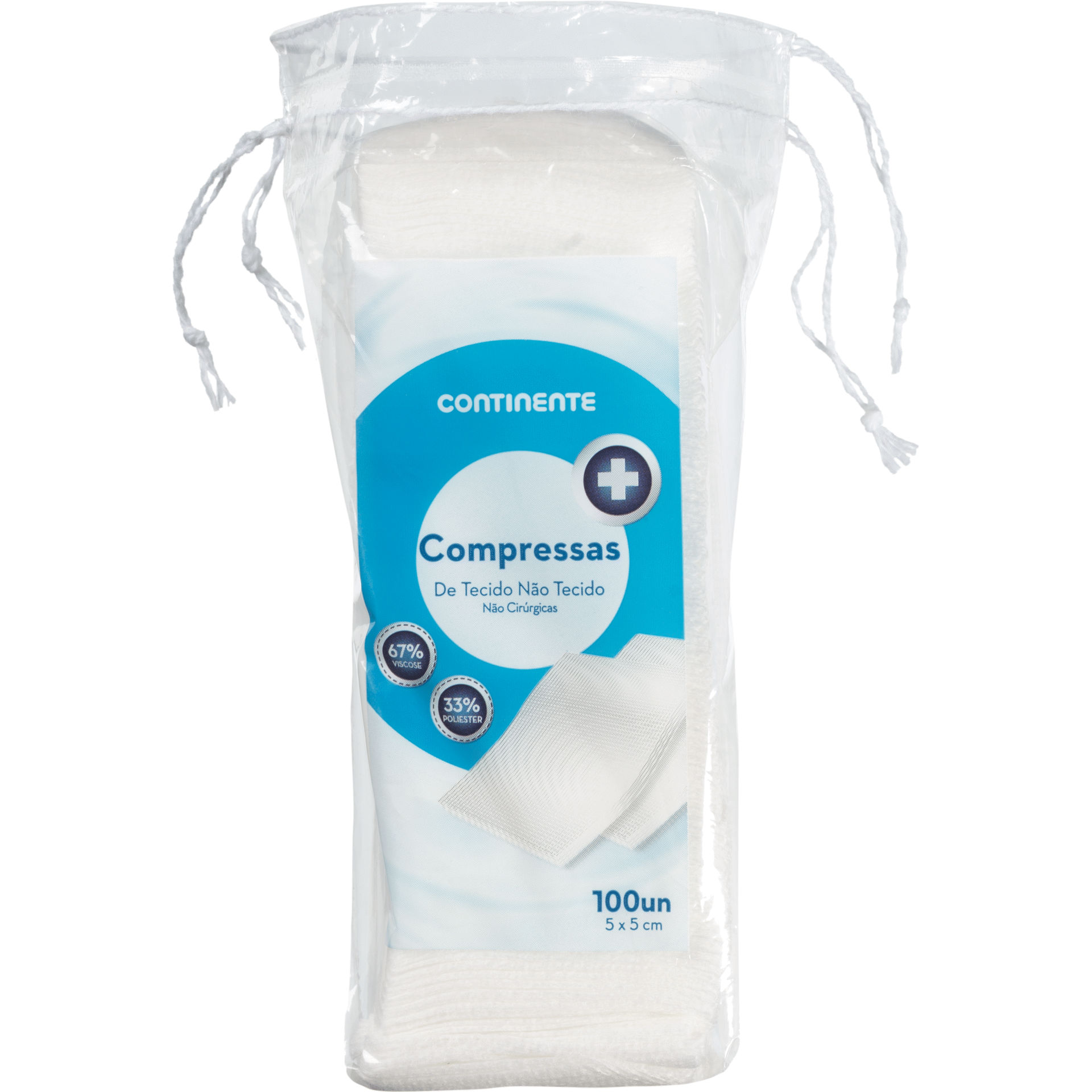 Compressas 5 x 5 cm Continente - emb. 100 un | Continente Online