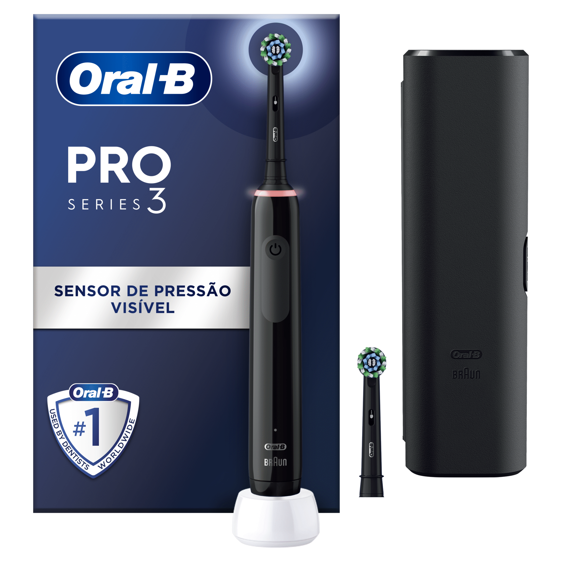 Escova de Dentes Elétrica Pro 3 3500 Preto