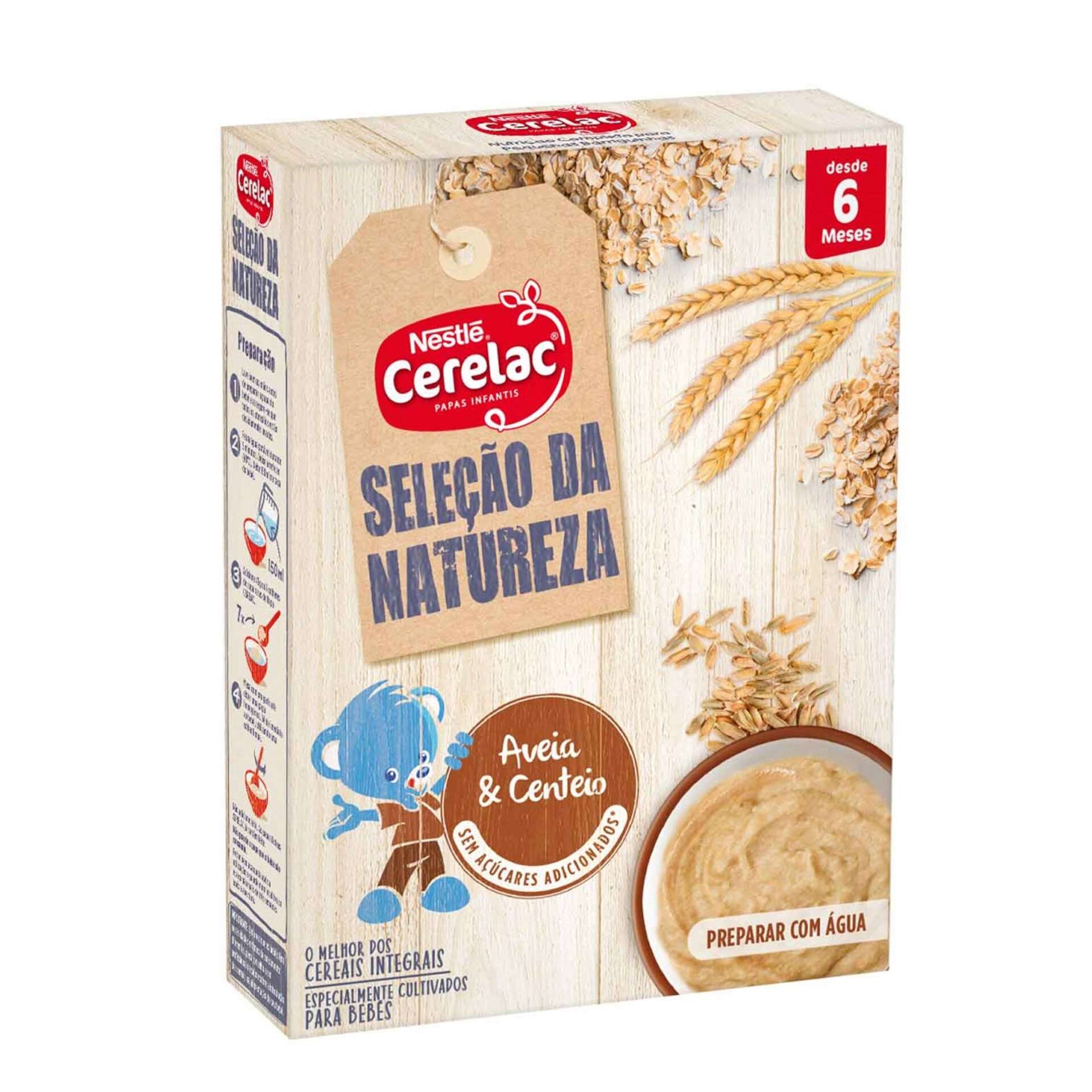 Papa Infantil Não Láctea Multicereais sem Açúcar +6M - emb. 180 gr