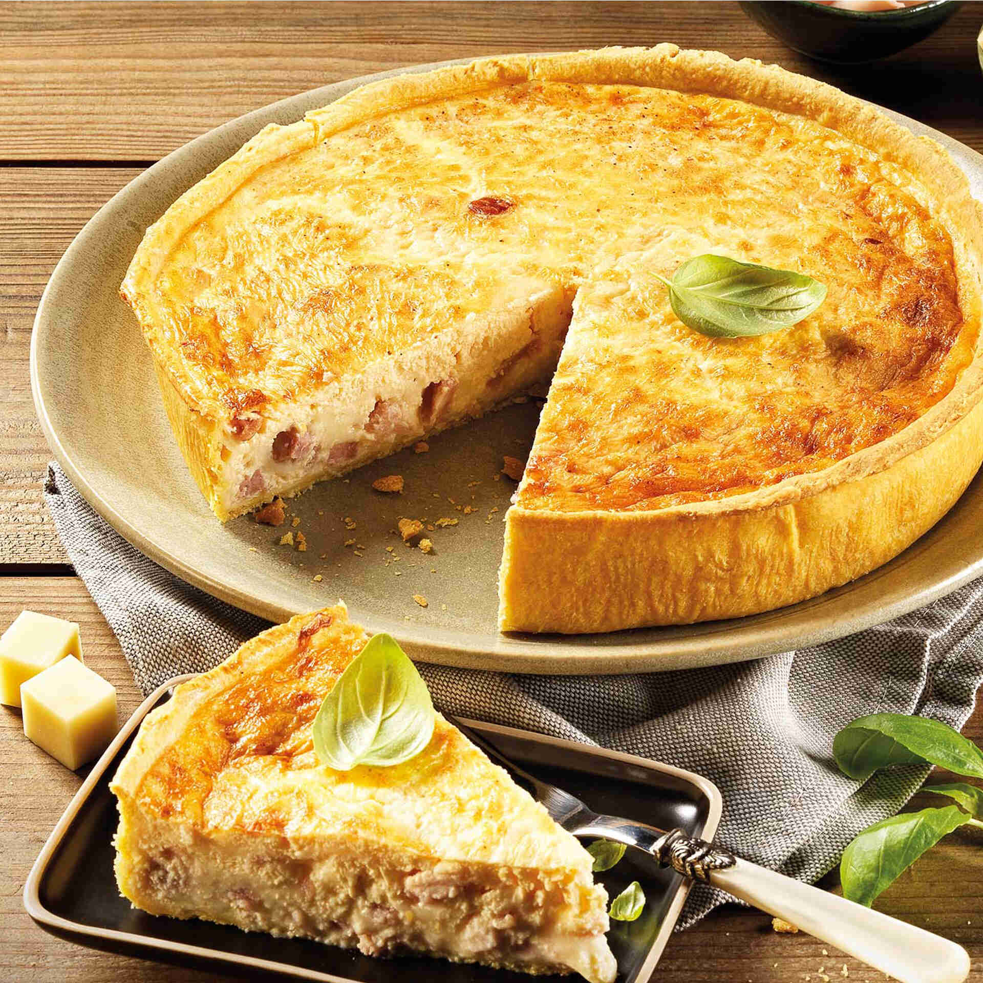 Quiche de Queijo e Fiambre